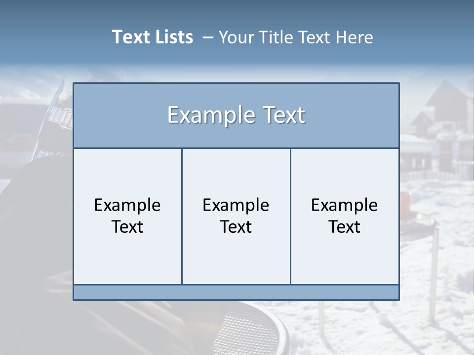 A Couple Of People That Are Sitting In The Snow PowerPoint Template