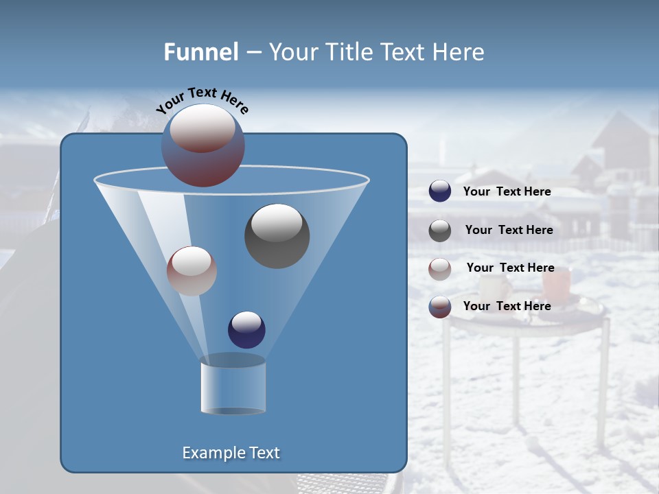 A Couple Of People That Are Sitting In The Snow PowerPoint Template