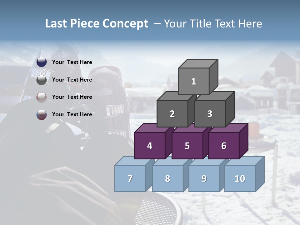 A Couple Of People That Are Sitting In The Snow PowerPoint Template