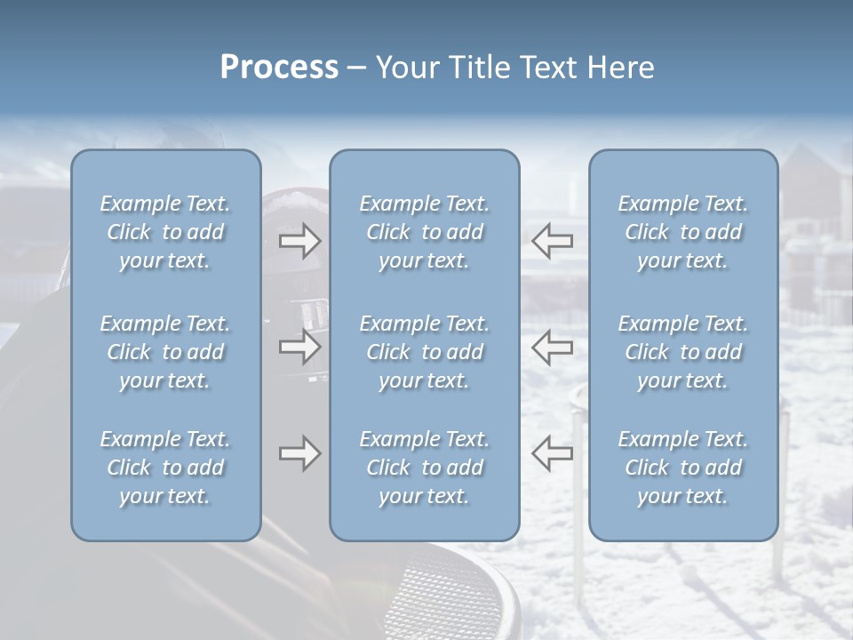 A Couple Of People That Are Sitting In The Snow PowerPoint Template