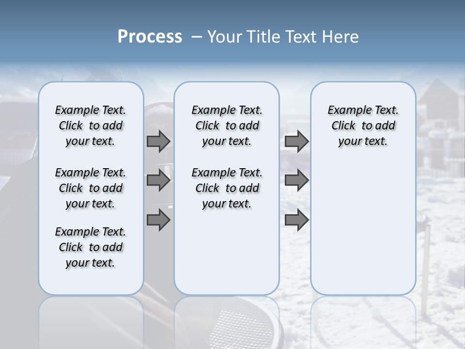 A Couple Of People That Are Sitting In The Snow PowerPoint Template