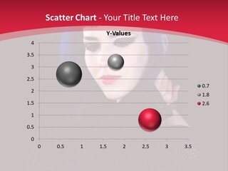 A Woman With Blue Hair Is Posing For The Camera PowerPoint Template