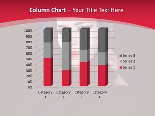 A Woman With Blue Hair Is Posing For The Camera PowerPoint Template