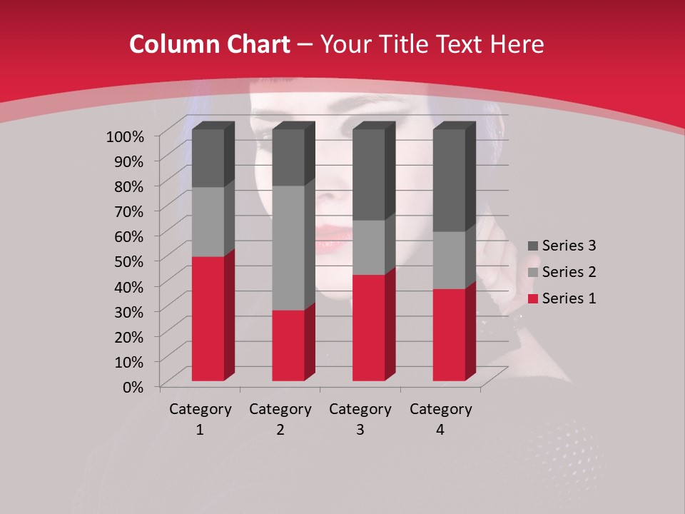 A Woman With Blue Hair Is Posing For The Camera PowerPoint Template
