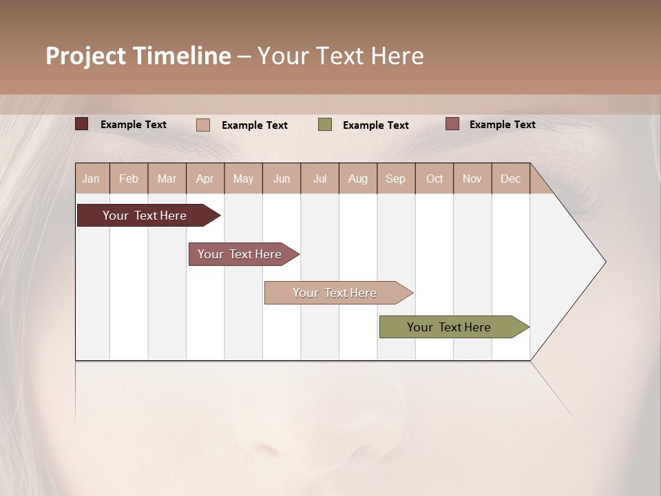 A Beautiful Blond Woman With Blue Eyes Powerpoint Template PowerPoint Template