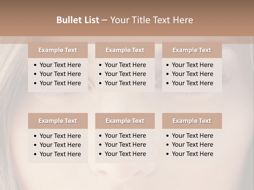 A Beautiful Blond Woman With Blue Eyes Powerpoint Template PowerPoint Template