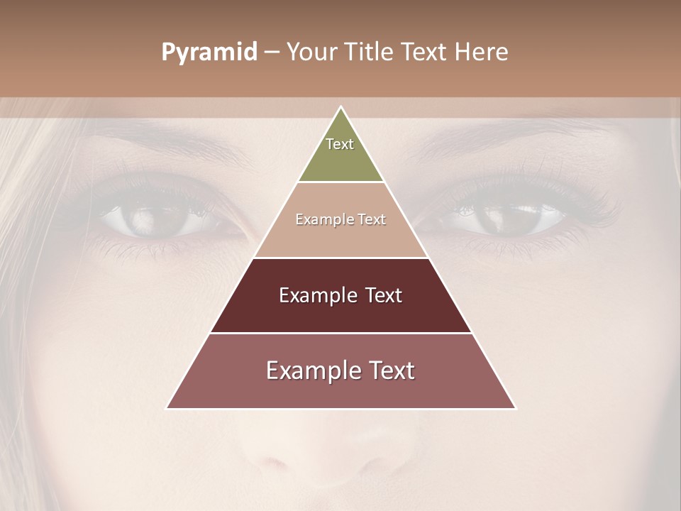 A Beautiful Blond Woman With Blue Eyes Powerpoint Template PowerPoint Template