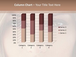 A Beautiful Blond Woman With Blue Eyes Powerpoint Template PowerPoint Template