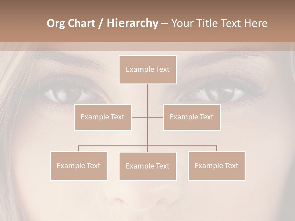 A Beautiful Blond Woman With Blue Eyes Powerpoint Template PowerPoint Template