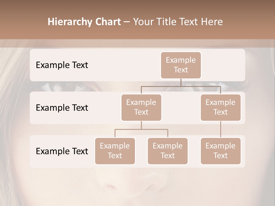 A Beautiful Blond Woman With Blue Eyes Powerpoint Template PowerPoint Template