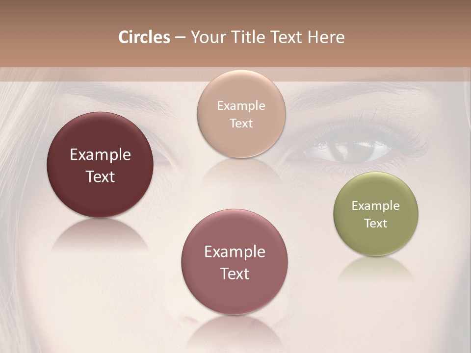 A Beautiful Blond Woman With Blue Eyes Powerpoint Template PowerPoint Template