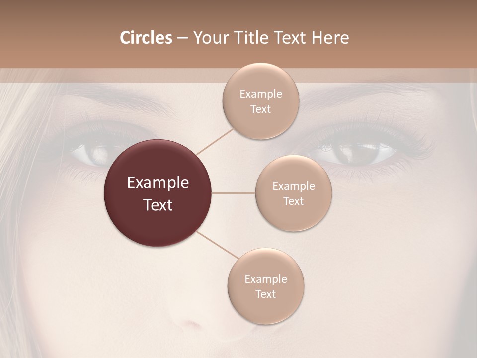 A Beautiful Blond Woman With Blue Eyes Powerpoint Template PowerPoint Template