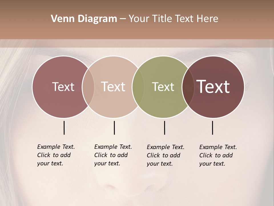 A Beautiful Blond Woman With Blue Eyes Powerpoint Template PowerPoint Template