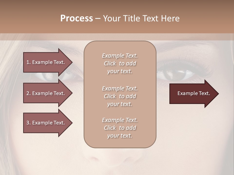 A Beautiful Blond Woman With Blue Eyes Powerpoint Template PowerPoint Template