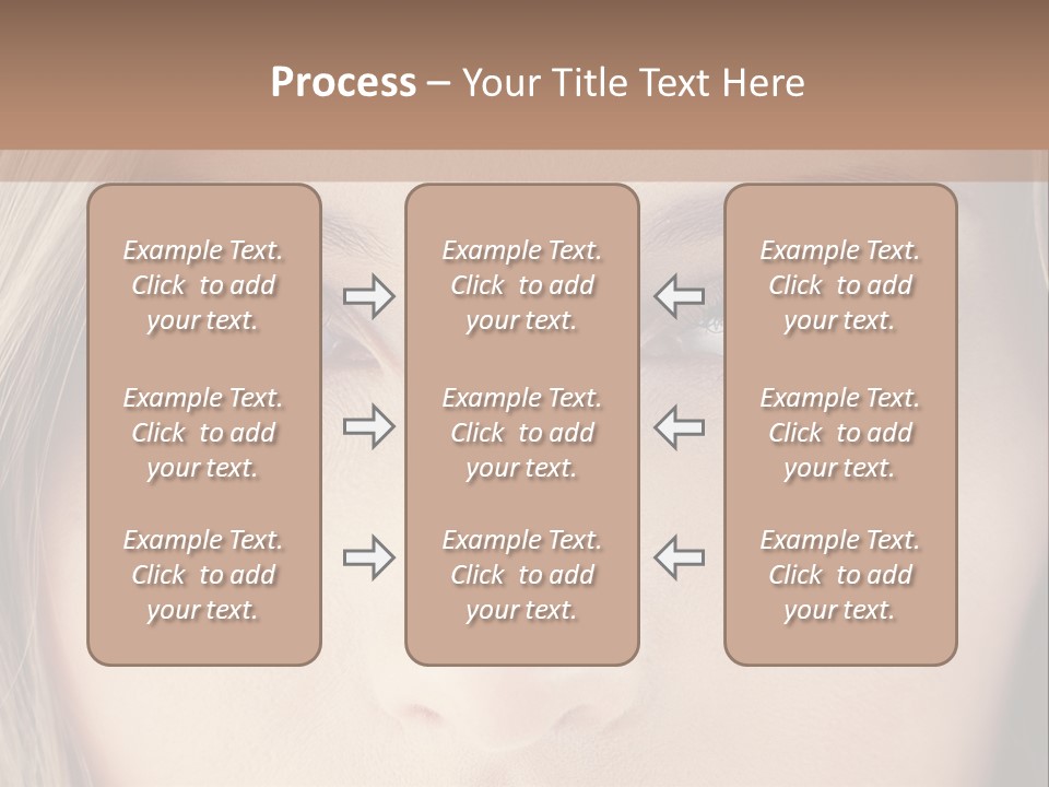 A Beautiful Blond Woman With Blue Eyes Powerpoint Template PowerPoint Template