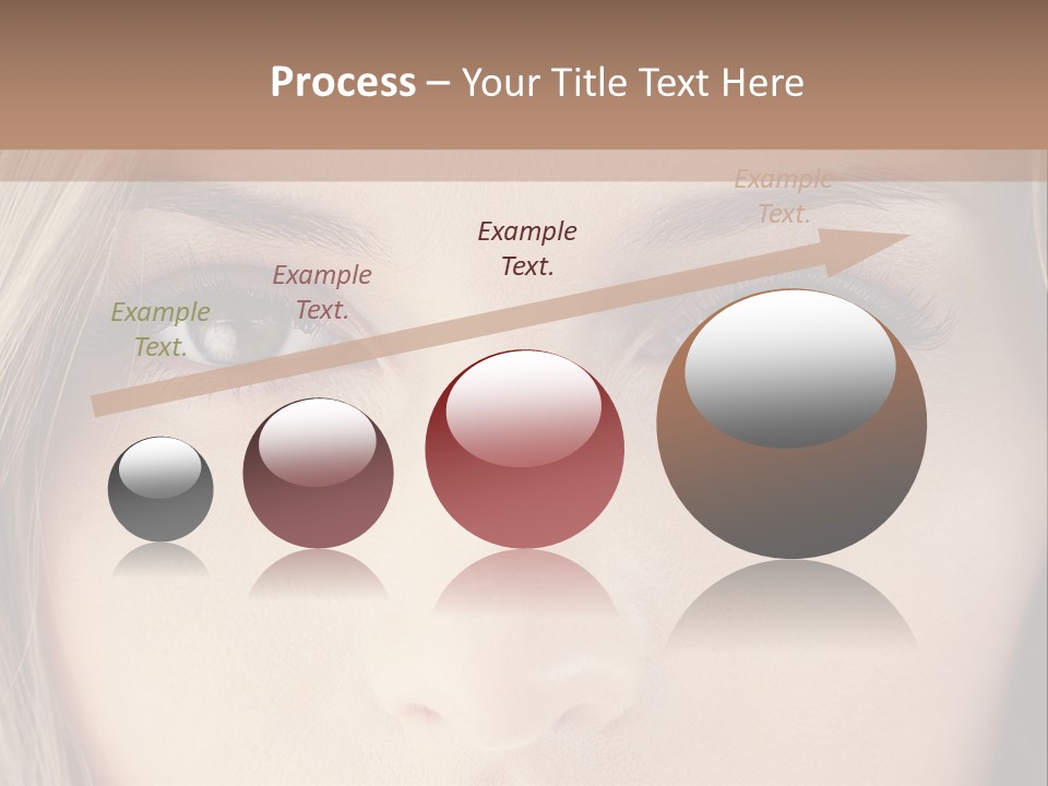 A Beautiful Blond Woman With Blue Eyes Powerpoint Template PowerPoint Template