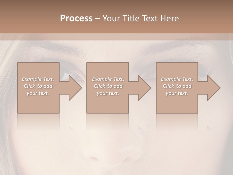 A Beautiful Blond Woman With Blue Eyes Powerpoint Template PowerPoint Template