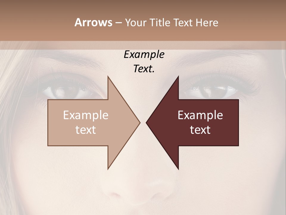 A Beautiful Blond Woman With Blue Eyes Powerpoint Template PowerPoint Template