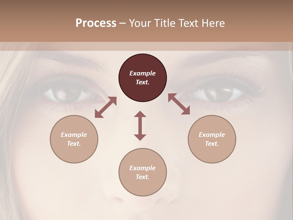 A Beautiful Blond Woman With Blue Eyes Powerpoint Template PowerPoint Template