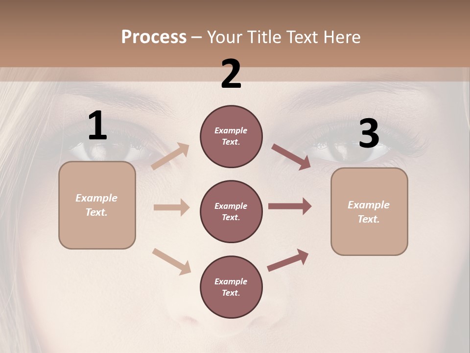 A Beautiful Blond Woman With Blue Eyes Powerpoint Template PowerPoint Template