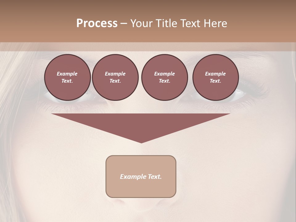 A Beautiful Blond Woman With Blue Eyes Powerpoint Template PowerPoint Template