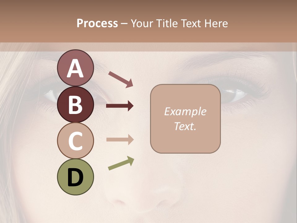 A Beautiful Blond Woman With Blue Eyes Powerpoint Template PowerPoint Template