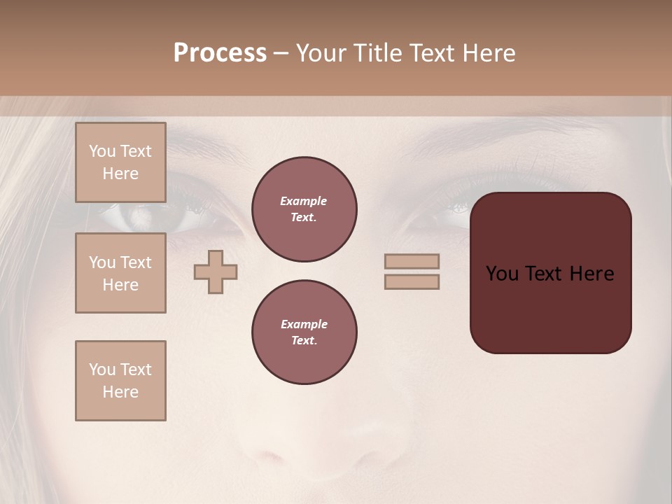 A Beautiful Blond Woman With Blue Eyes Powerpoint Template PowerPoint Template