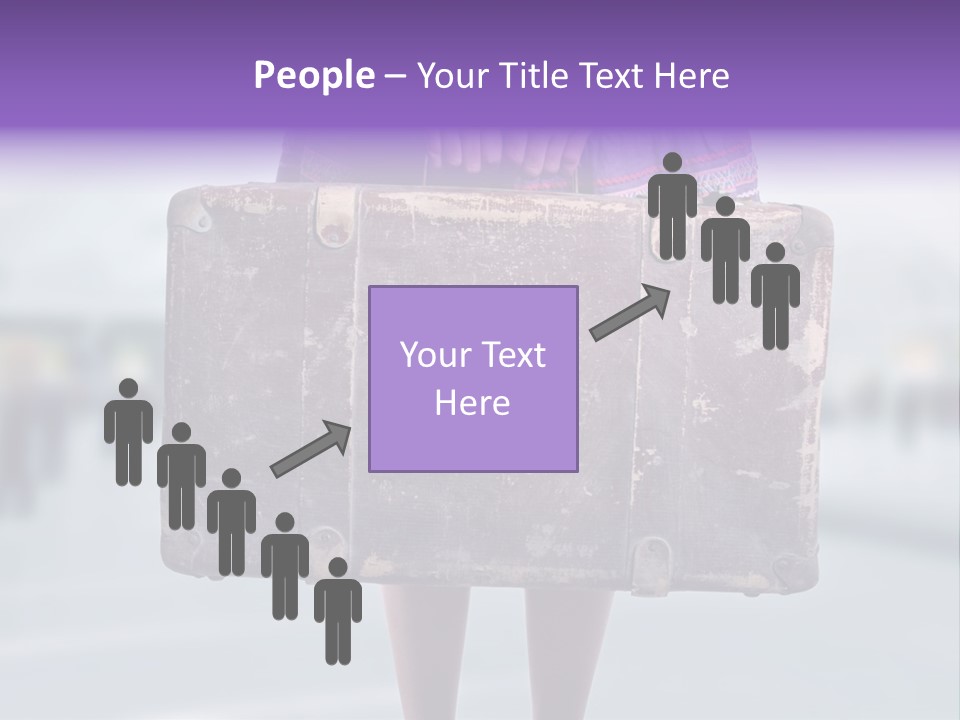 A Person Holding A Piece Of Luggage In Their Hands PowerPoint Template