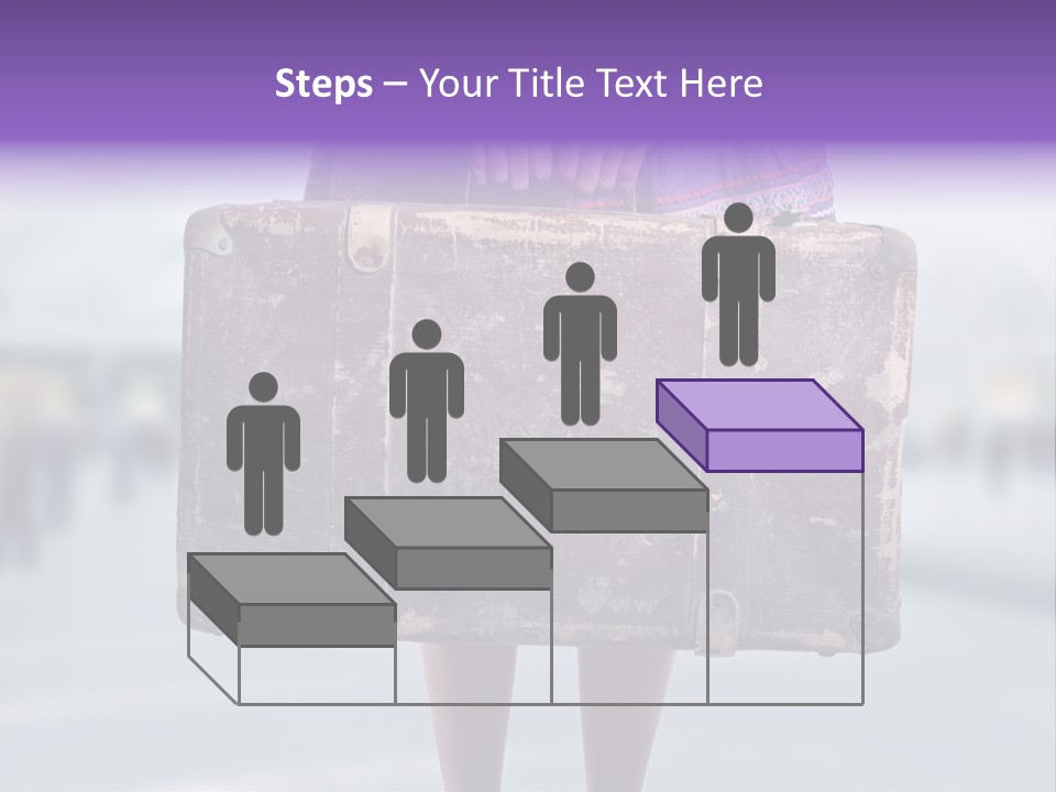 A Person Holding A Piece Of Luggage In Their Hands PowerPoint Template