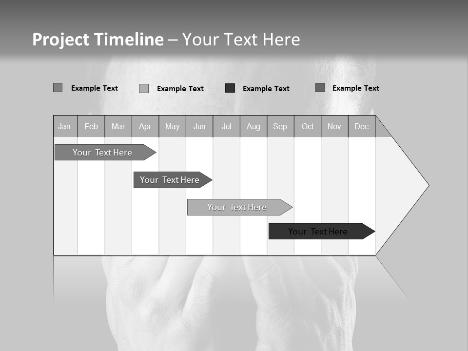 A Man Covering His Face With His Hands PowerPoint Template
