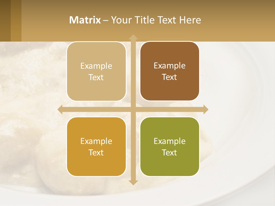 A White Plate Topped With Food Covered In Sauce PowerPoint Template