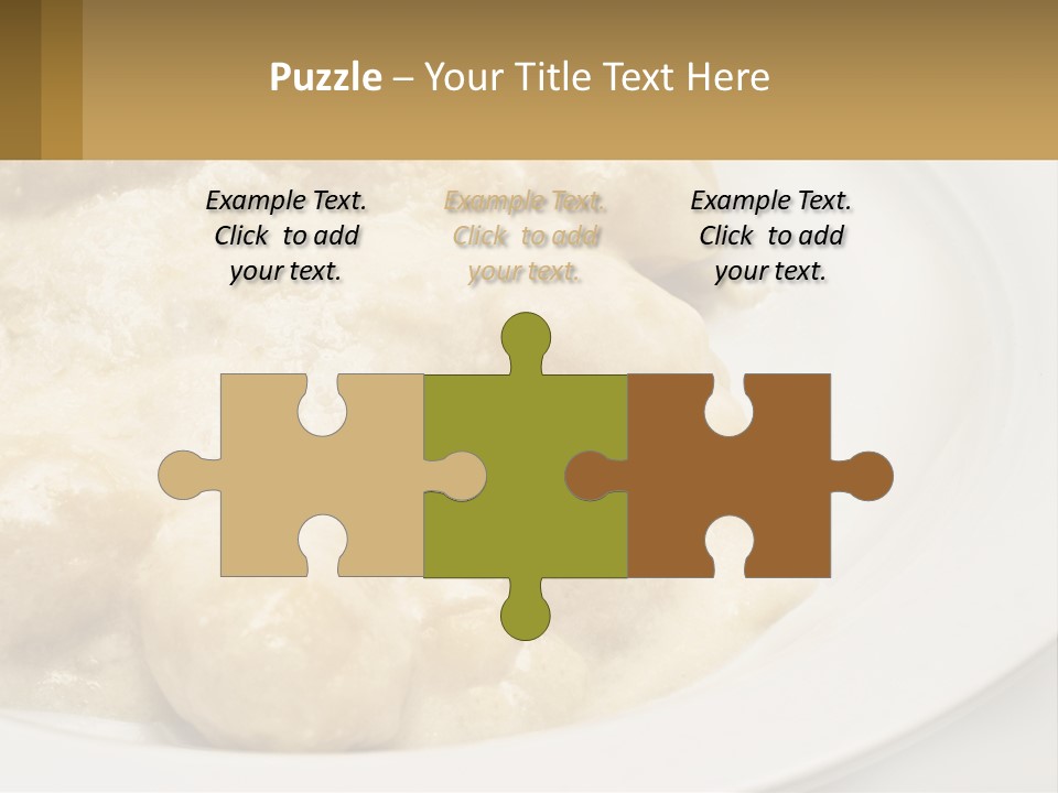 A White Plate Topped With Food Covered In Sauce PowerPoint Template