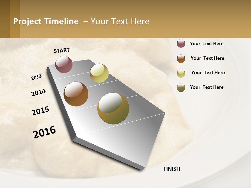 A White Plate Topped With Food Covered In Sauce PowerPoint Template