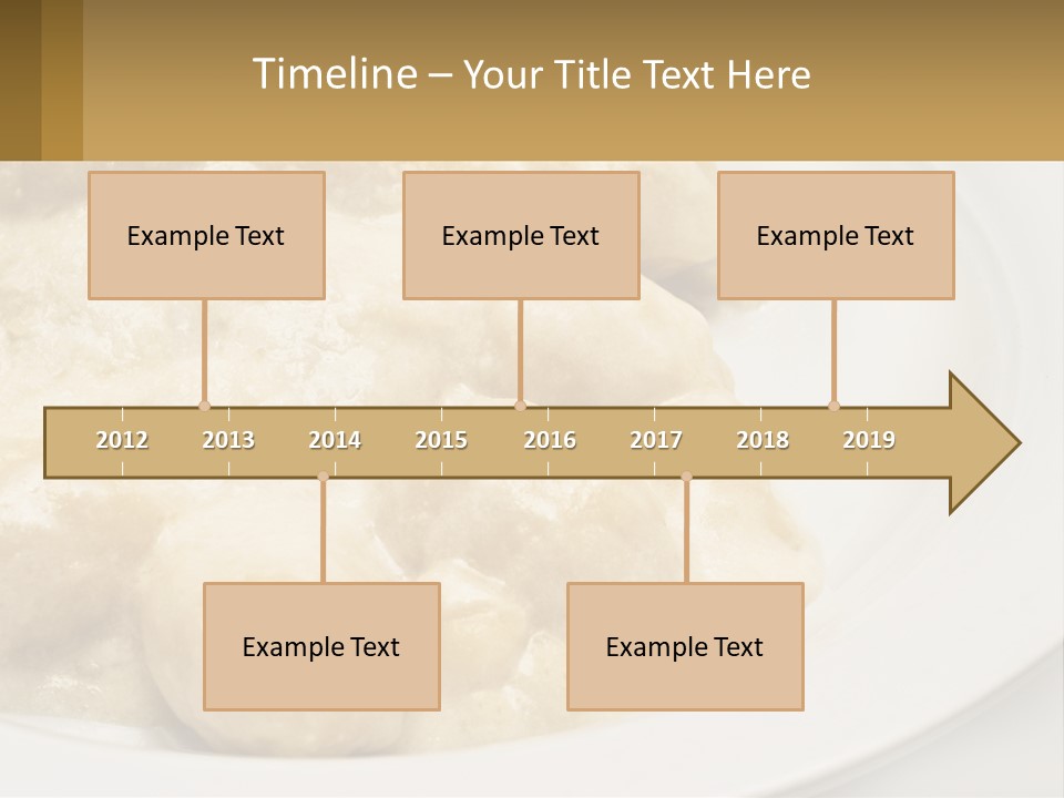 A White Plate Topped With Food Covered In Sauce PowerPoint Template