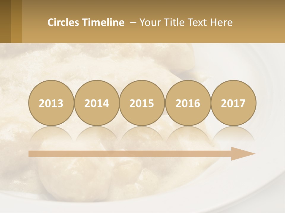 A White Plate Topped With Food Covered In Sauce PowerPoint Template