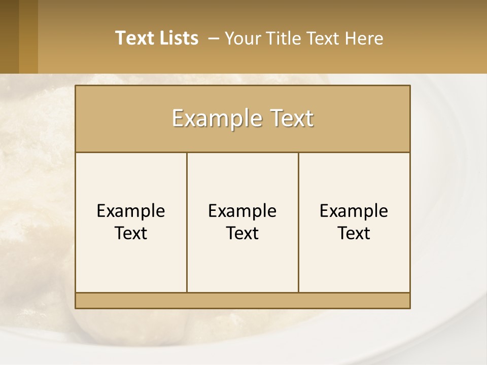 A White Plate Topped With Food Covered In Sauce PowerPoint Template