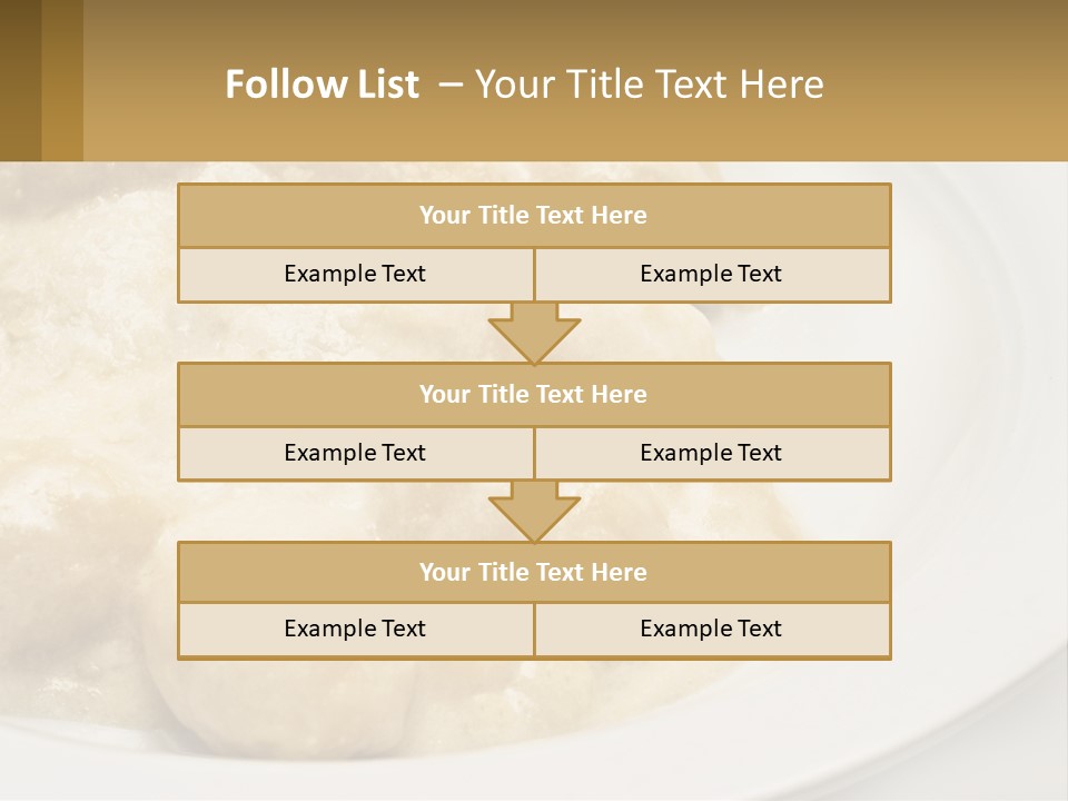 A White Plate Topped With Food Covered In Sauce PowerPoint Template