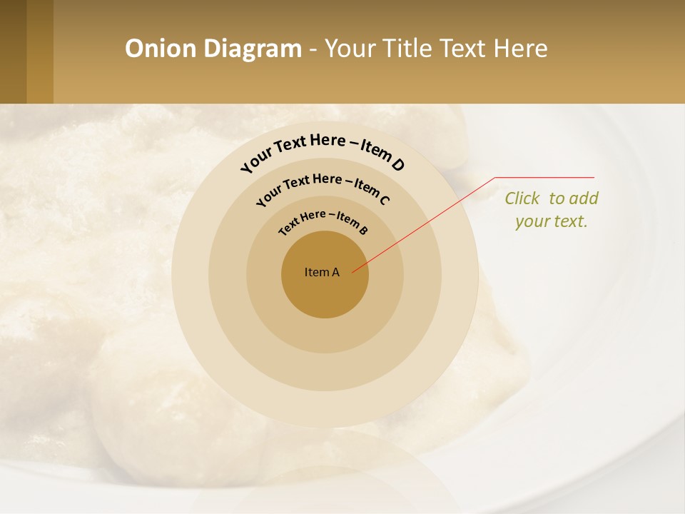A White Plate Topped With Food Covered In Sauce PowerPoint Template