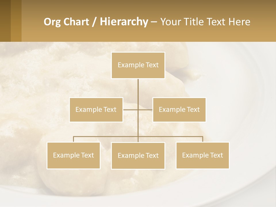 A White Plate Topped With Food Covered In Sauce PowerPoint Template