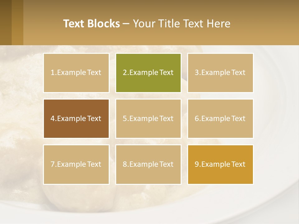 A White Plate Topped With Food Covered In Sauce PowerPoint Template