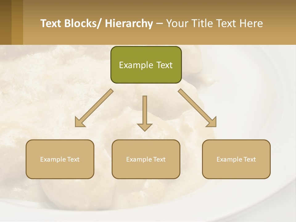 A White Plate Topped With Food Covered In Sauce PowerPoint Template