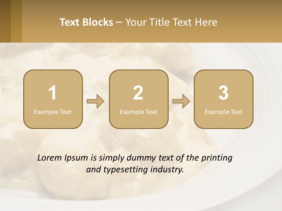 A White Plate Topped With Food Covered In Sauce PowerPoint Template