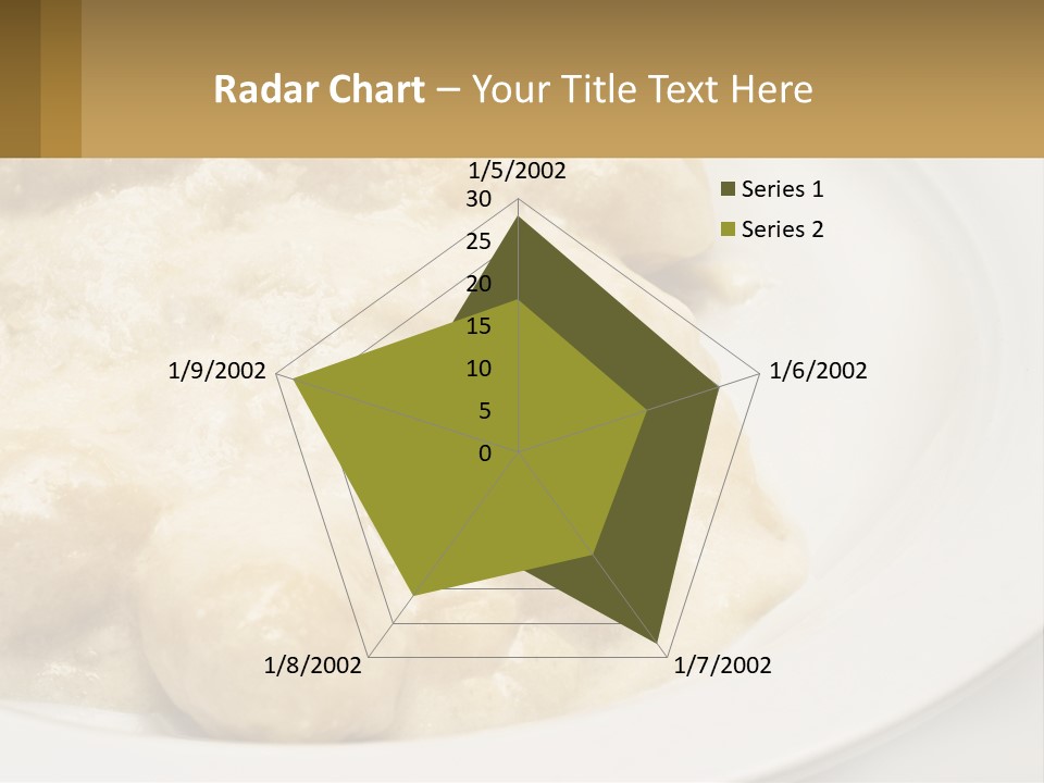 A White Plate Topped With Food Covered In Sauce PowerPoint Template