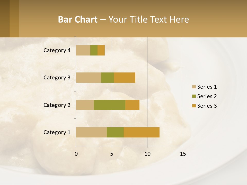 A White Plate Topped With Food Covered In Sauce PowerPoint Template