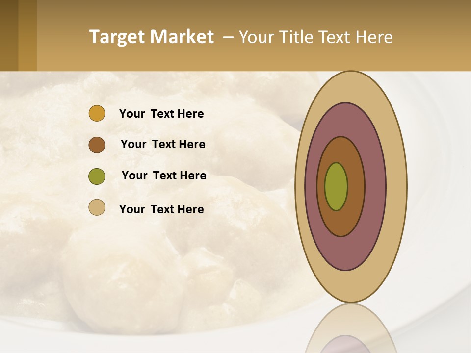 A White Plate Topped With Food Covered In Sauce PowerPoint Template