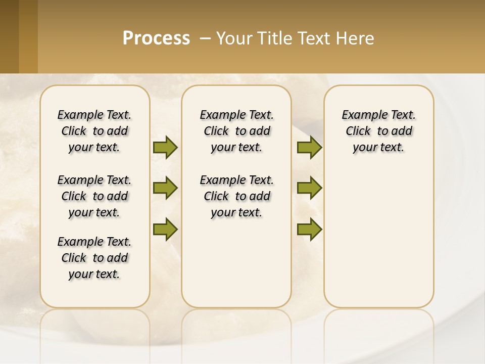 A White Plate Topped With Food Covered In Sauce PowerPoint Template