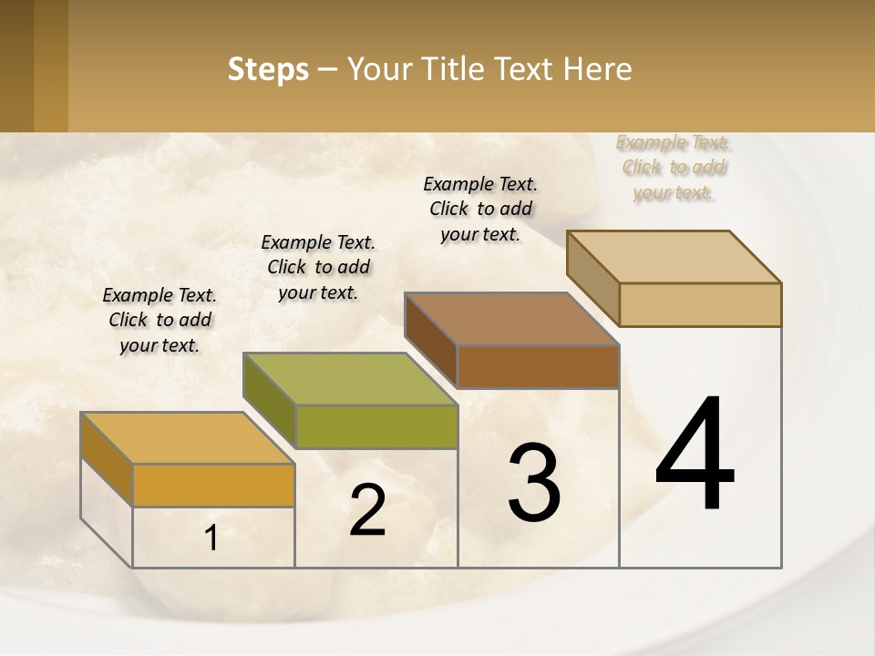 A White Plate Topped With Food Covered In Sauce PowerPoint Template