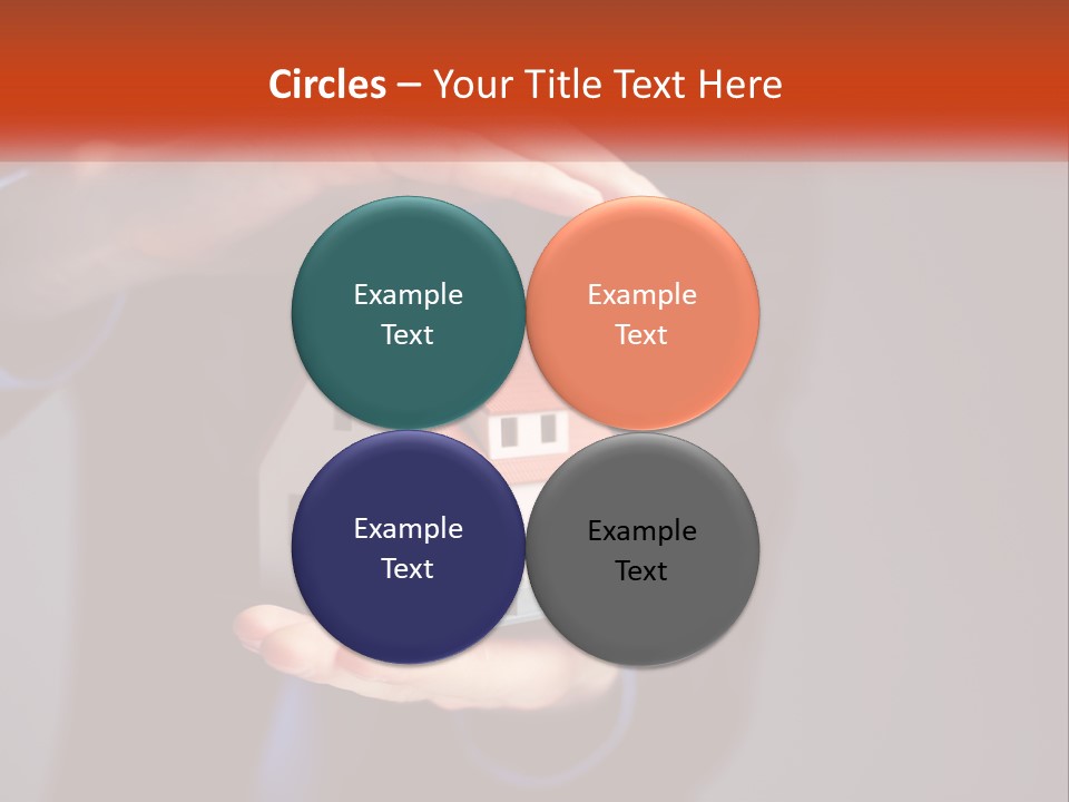 A Person Holding A Small Model House In Their Hands PowerPoint Template