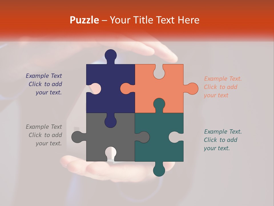 A Person Holding A Small Model House In Their Hands PowerPoint Template