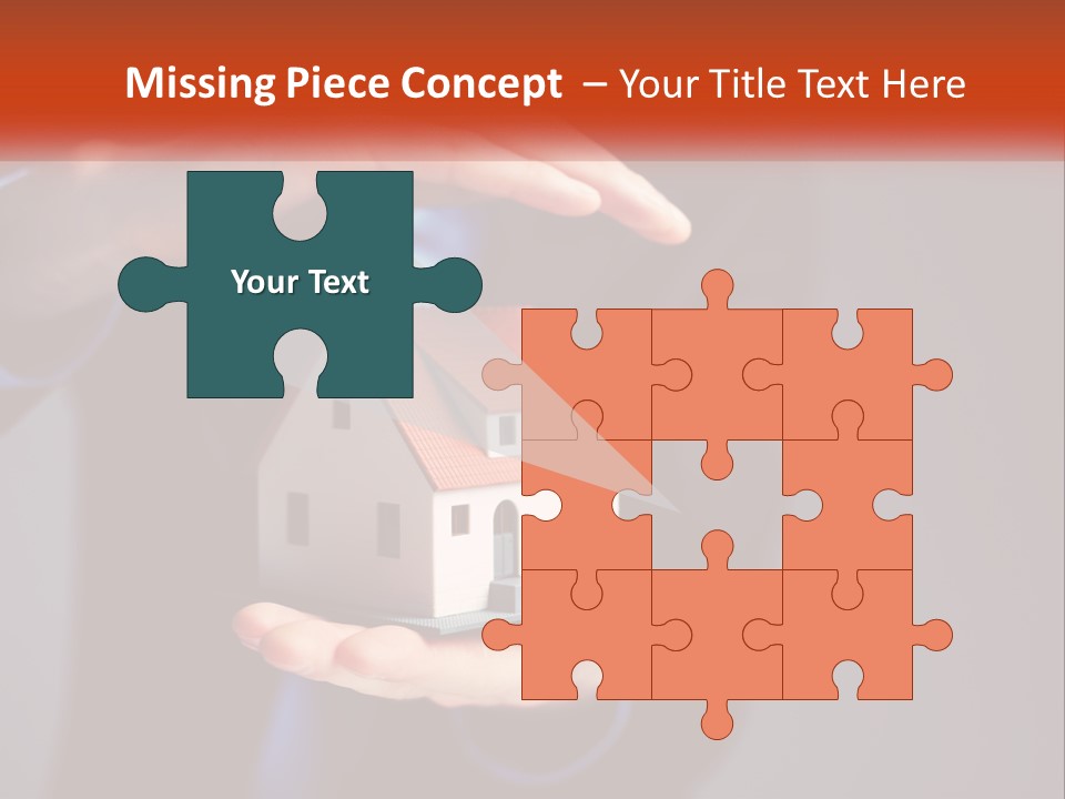 A Person Holding A Small Model House In Their Hands PowerPoint Template